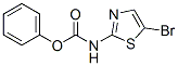 Carbamic  acid,  N-(5-bromo-2-thiazolyl)-,  phenyl  ester 化学構造式