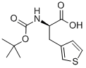 N-Boc-3-(3-チエニル)-D-アラニン 化学構造式