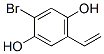 1,4-Benzenediol, 2-bromo-5-ethenyl- (9CI) Struktur