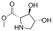 L-Proline, 3,4-dihydroxy-, methyl ester, (3R,4R)- (9CI) Structure