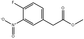 3-硝基-4-氟苯乙酸甲酯 结构式