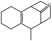 1,2,3,4,5,6,7,8,9,10-デカヒドロ-10-メチル-5,9-メタノベンゾシクロオクテン-11-オン 化学構造式