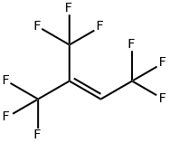 1,1,1,4,4,4-ヘキサフルオロ-2-(トリフルオロメチル)-2-ブテン 化学構造式
