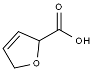 2,5-ジヒドロ-2-フランカルボン酸 化学構造式