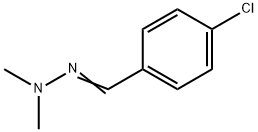 4-クロロベンズアルデヒドジメチルヒドラゾン 化学構造式