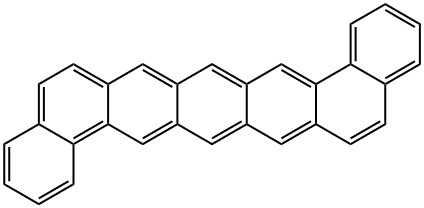 1,2:8,9-ジベンゾペンタセン 化学構造式