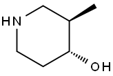 反式-4-羟基-3-甲基哌啶 结构式