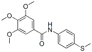 4'-(メチルチオ)-3,4,5-トリメトキシベンズアニリド 化学構造式