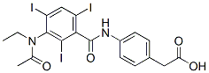 2-[4-[[3-(acetyl-ethyl-amino)-2,4,6-triiodo-benzoyl]amino]phenyl]acetic acid 结构式