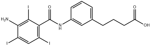 gamma-(3-(3-Amino-2,4,6-trijod-benzoylamino)-phenyl)-buttersaure [Germ an] Structure