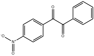 1-(4-ニトロフェニル)-2-フェニル-1,2-エタンジオン 化学構造式