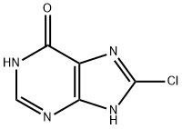 8-CHLOROHYPOXANTHINE 结构式
