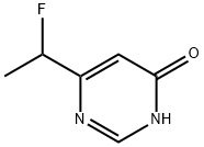 6-(1-フルオロエチル)-4(1H)-ピリミジノン 化学構造式