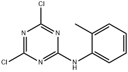 2,4-ジクロロ-6-(o-トルイジノ)-1,3,5-トリアジン 化学構造式