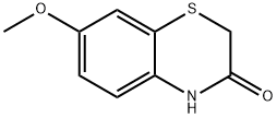 7-メトキシ-1,4-ベンゾチアジン-3-オン 化学構造式