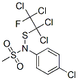 N-(4-Chlorophenyl)-N-[(1,1,2,2-tetrachloro-2-fluoroethyl)thio]methanesulfonamide|