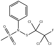 N-phenyl-N-[(1,1,2,2-tetrachloro-2-fluoroethyl)thio]methanesulphonamide Structure
