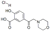 Salicylic acid, 5-(morpholinoacetyl)-, hydrochloride 结构式
