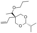 5β-Allyl-2β-isopropyl-5α-(1-propoxyethyl)-1,3-dioxane 结构式