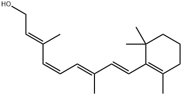 (2E,4Z,6E,8E)-3,7-dimethyl-9-(2,6,6-trimethyl-1-cyclohexenyl)nona-2,4,6,8-tetraen-1-ol Structure