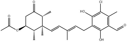 ILICICOLIN F, 22738-98-3, 结构式