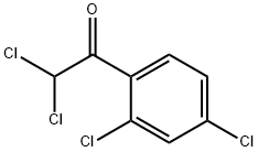 1-(2,4-ジクロロフェニル)-2,2-ジクロロエタノン 化学構造式