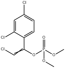 りん酸2-クロロ-1-(2,4-ジクロロフェニル)ビニルジメチル 化学構造式