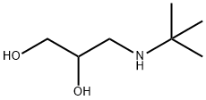 3-[(1,1-ジメチルエチル)アミノ]-1,2-プロパンジオール 化学構造式