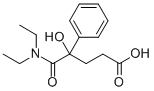 Glutaramic acid, N,N-diethyl-4-hydroxy-4-phenyl- Structure