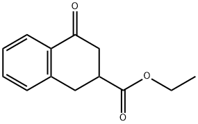 4-オキソテトラリン-2-カルボン酸エチル 化学構造式
