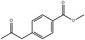 4-(2-氧代丙基)苯甲酸甲酯 结构式