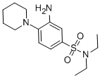 3-氨基-N,N-二乙基-4-(哌啶-1-基)苯并-1-磺酰胺 结构式