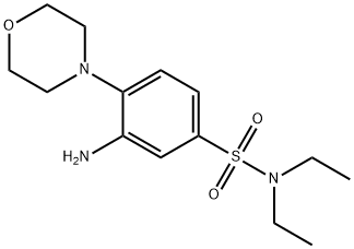 3-氨基-N,N-二乙基-4-(吗啉-4-基)苯并-1-磺酰胺 结构式