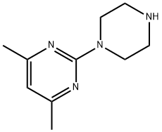 1-(4,6-ジメチル-2-ピリミジル)ピペラジン 化学構造式