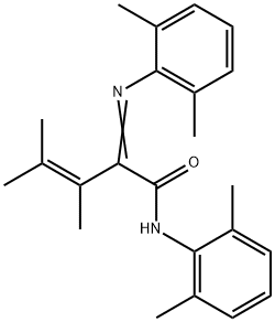 3,4-Dimethyl-N-(2,6-dimethylphenyl)-2-(2,6-xylylimino)-3-pentenamide 结构式