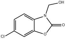 6-クロロ-3-(ヒドロキシメチル)ベンゾオキサゾール-2(3H)-オン 化学構造式