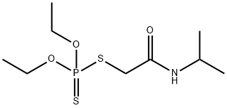ジチオりん酸O,O-ジエチルS-(N-イソプロピルカルバモイルメチル) 化学構造式