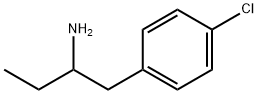 1-(4-chlorophenyl)-2-aminobutane 化学構造式