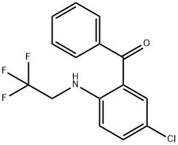5-chloro-2-[(2,2,2-trifluoroethyl)amino]benzophenone 结构式