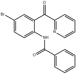 2-(2-BENZAMIDO-5-BROMOBENZOYL)PYRIDINE Struktur