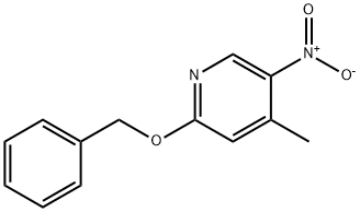 2-(Benzyloxy)-4-Methyl-5-nitropyridine Struktur