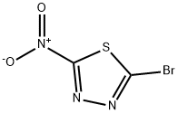 2-Bromo-5-nitro-1,3,4-thiadiazole 化学構造式