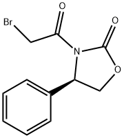 (4R)-3-(2-Bromoacetyl)-4-phenyl-1,3-oxazolidin-2-one Struktur
