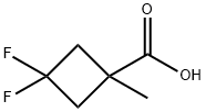 3,3-二氟-1-甲基环丁基甲酸 结构式