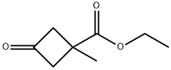 1-甲基-3-氧代环丁烷-1-羧酸乙酯 结构式