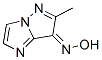 7H-Imidazo[1,2-b]pyrazol-7-one,  6-methyl-,  oxime Structure