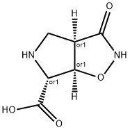3-HYDROXY-4,5,6,6A-TETRAHYDRO-3AH-PYRROLO[3,4-D]ISOXAZOLE-6-CARBOXYLIC ACID 化学構造式