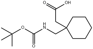 [1-(TERT-BUTOXYCARBONYLAMINO-METHYL)-CYCLOHEXYL]-ACETIC ACID Structure