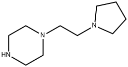 1-[2-(ピロリジン-1-イル)エチル]ピペラジン 化学構造式
