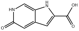 1H-pyrrolo[2,3-c]pyridine-2-carboxylic acid, 5-hydroxy- Structure
